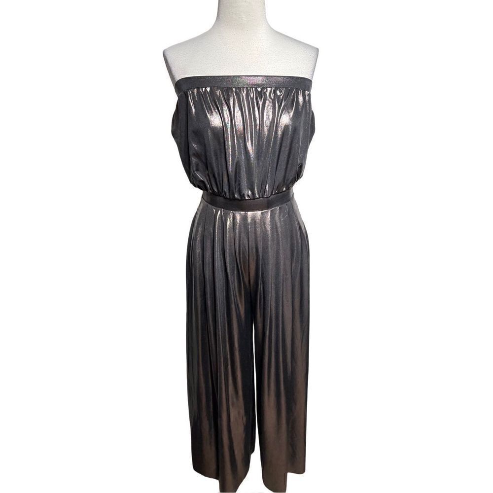 Urban Outfitters Retro Metallic Bronze Metallic Strapless Romper Size M